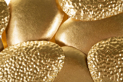 Applique murale en métal doré avec motif coquillage – Éclairage décoratif