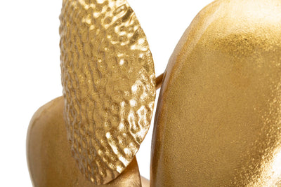 Applique murale en métal doré avec motif coquillage – Éclairage décoratif