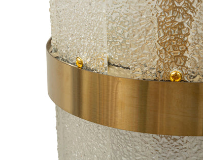 Applique murale dorée et blanche avec rayures verticales – Gris Modern Style