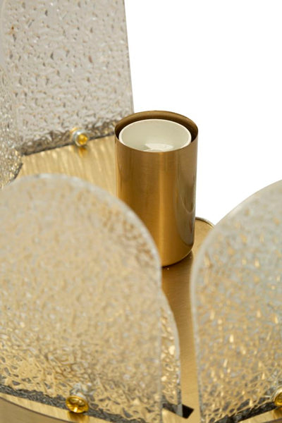 Applique murale dorée et blanche avec rayures verticales – Gris Modern Style