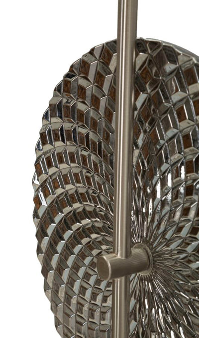 Applique murale argent et blanc avec motif décoratif – Slivery Accent