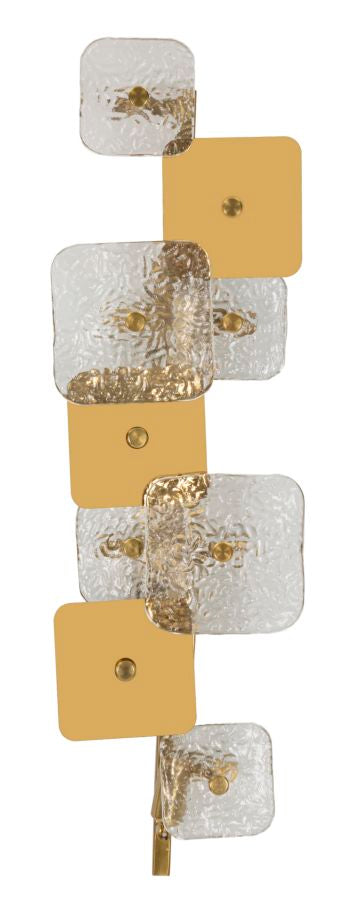 Applique murale en or et verre avec motif géométrique – Collection Glassy