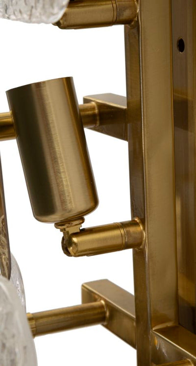 Applique murale en or et verre avec motif géométrique – Collection Glassy