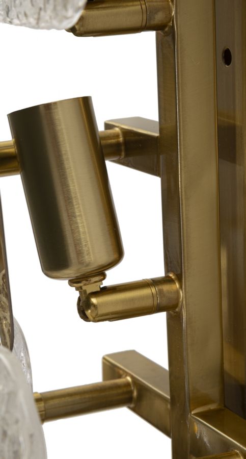 Applique murale en or et verre avec motif géométrique – Collection Glassy