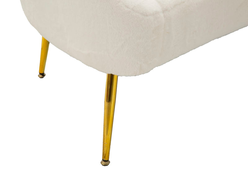 Canapé rembourré crème avec coussins – Canapé 2 places Soffy