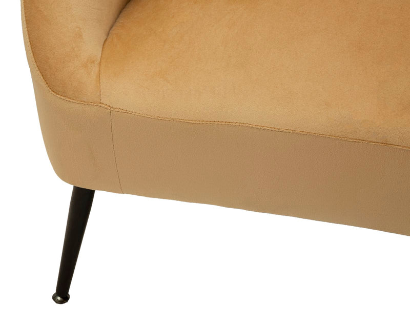 Canapé rembourré beige avec coussins – Canapé 2 places Browy