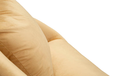 Canapé rembourré beige avec coussins – Canapé 2 places Browy