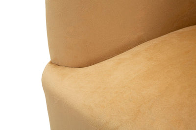 Fauteuil rembourré beige avec coussin – Fauteuil d'appoint Browy