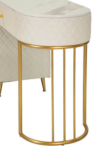 Bureau blanc avec tabouret assorti – Mobilier de chambre Sharon