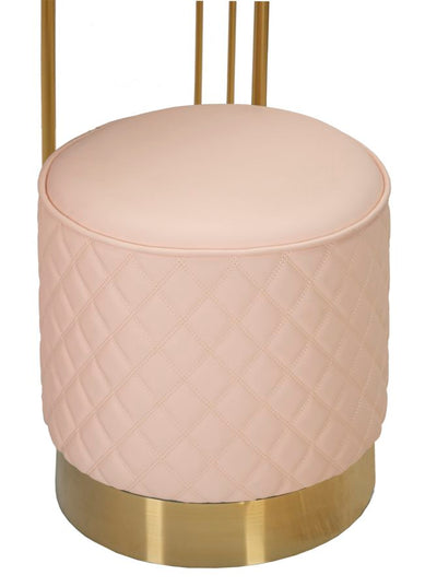 Bureau rose avec tabouret assorti – Mobilier de chambre Sharon