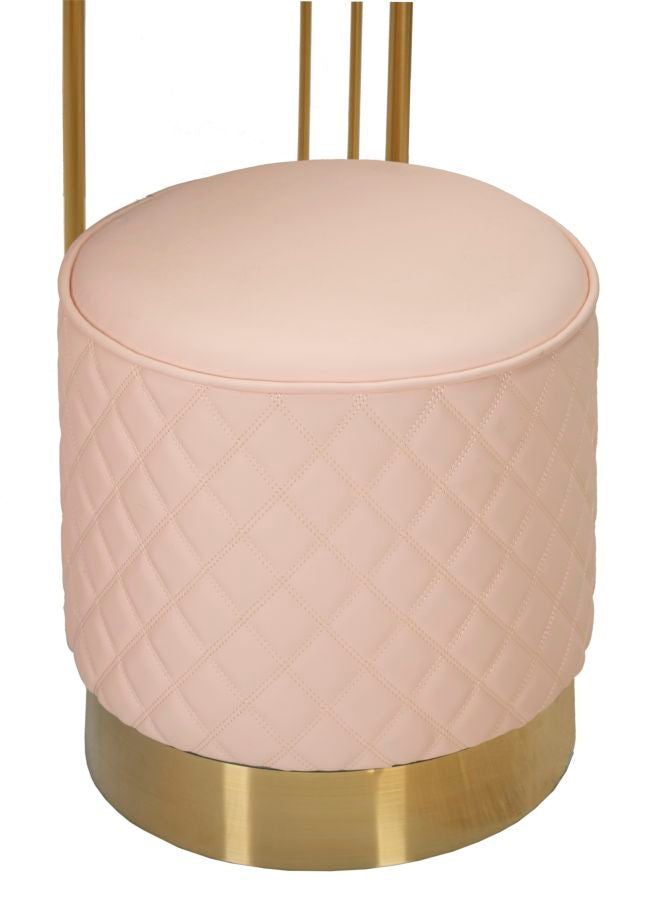 Bureau rose avec tabouret assorti – Mobilier de chambre Sharon