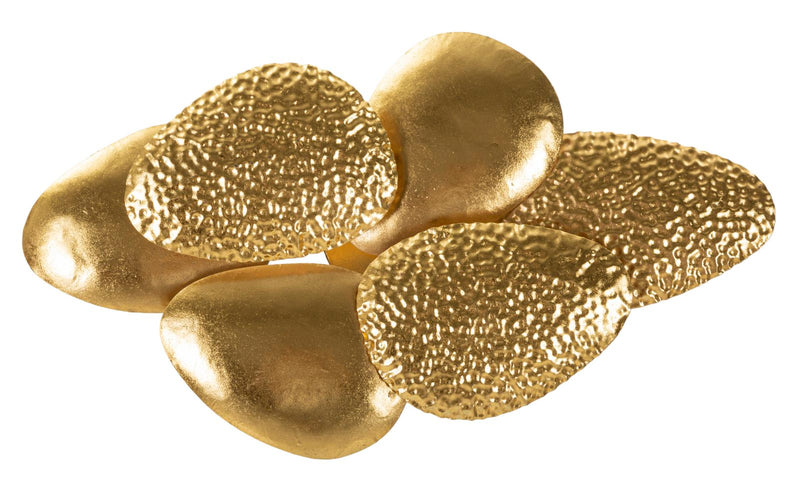 Applique murale en métal doré avec motif coquillage – Style contemporain