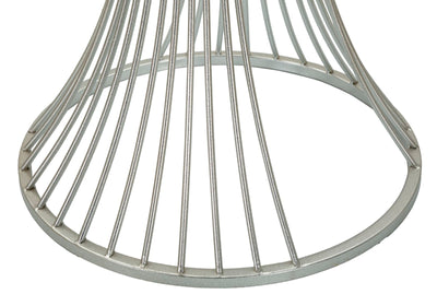 Table d'appoint ronde en marbre artificiel avec base en métal – Funnel Modern Style