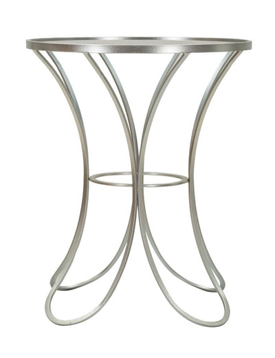 Table basse ronde en verre avec piètement décoratif – Collection Trixy