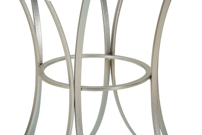 Table basse ronde en verre avec piètement décoratif – Collection Trixy