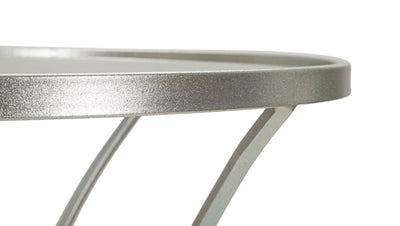 Table basse ronde en verre avec piètement décoratif – Collection Trixy