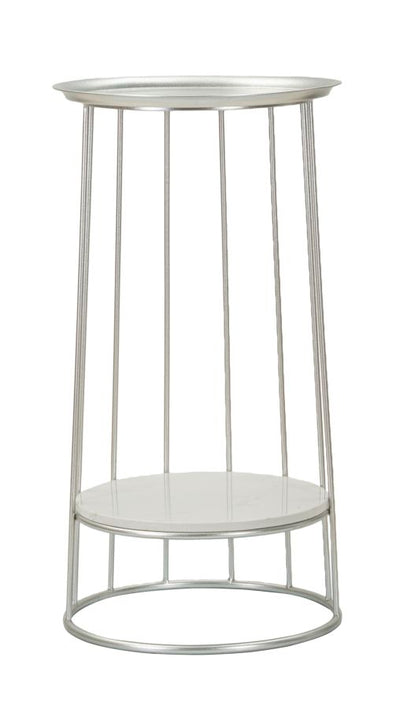 Table d'appoint ronde avec structure ouverte – Towery Modern Accent