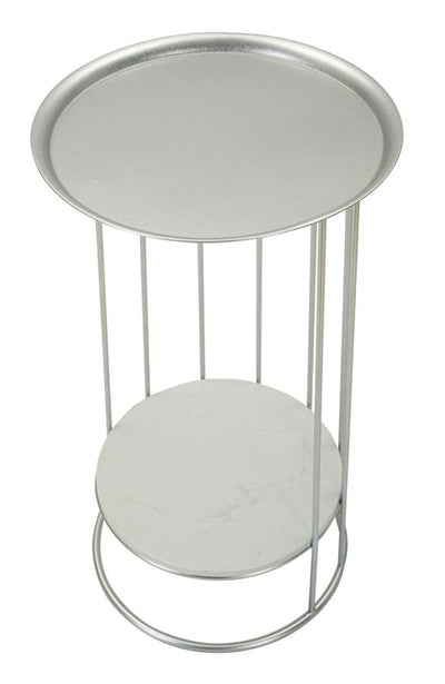 Table d'appoint ronde avec structure ouverte – Towery Modern Accent