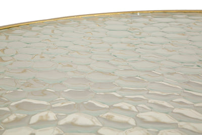 Ensemble de 4 tables d'appoint en métal doré – Collection Noah Modern