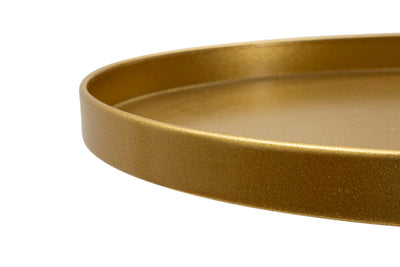 Table d'appoint en métal doré – Design contemporain Doha