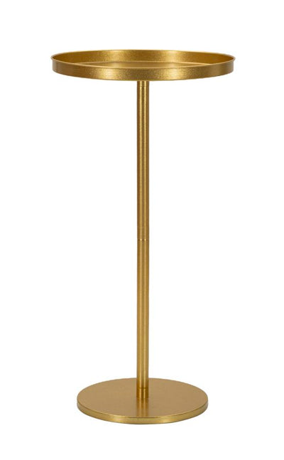 Table d'appoint en métal doré – Accent moderne Doha