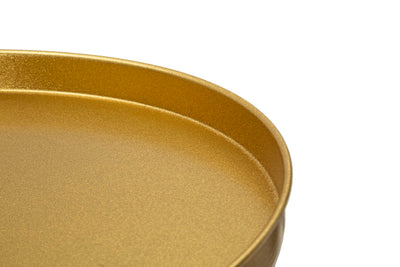 Table d'appoint en métal doré – Accent moderne Doha