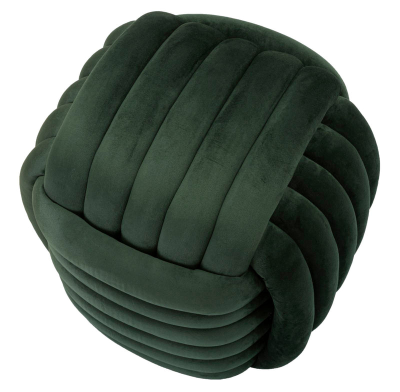 Tabouret rembourré vert – Siège d&