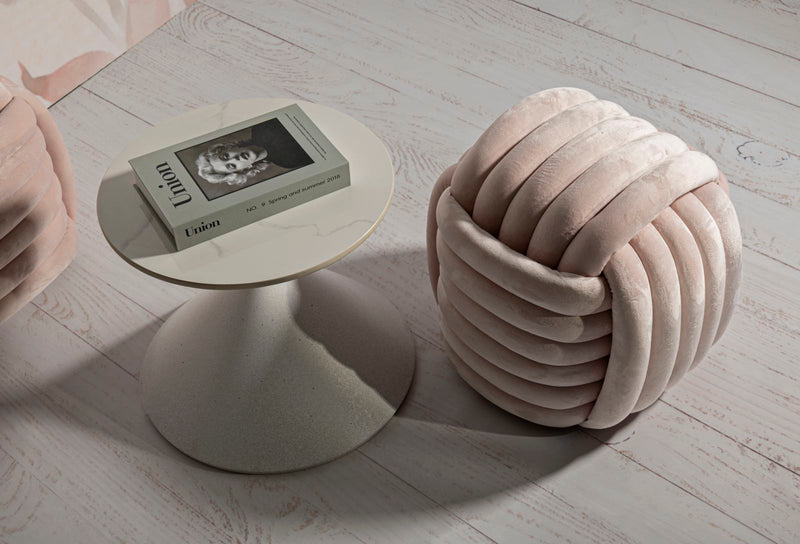 Tabouret rembourré rose – Siège d&