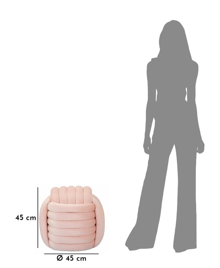 Tabouret rembourré rose – Siège d&