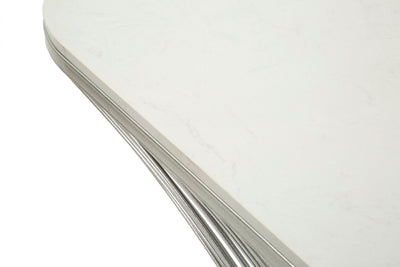 Console en marbre artificiel avec structure métallique – Entrée moderne Stripe