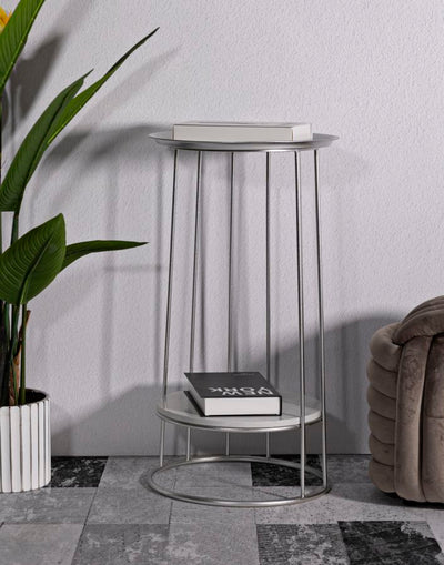 Table d'appoint ronde avec structure ouverte – Towery Modern Accent