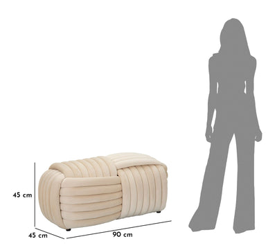 Banc rembourré crème – Siège rembourré Sofy