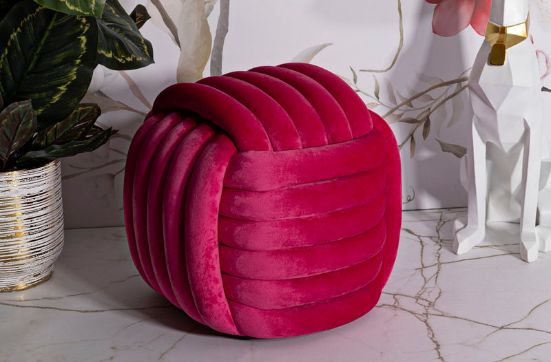 Tabouret rembourré fuchsia – Siège d&