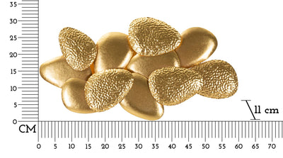 Applique murale en métal doré avec motif coquillage – Éclairage décoratif