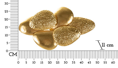 Applique murale en métal doré avec motif coquillage – Style contemporain