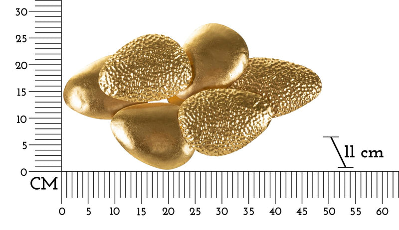 Applique murale en métal doré avec motif coquillage – Style contemporain