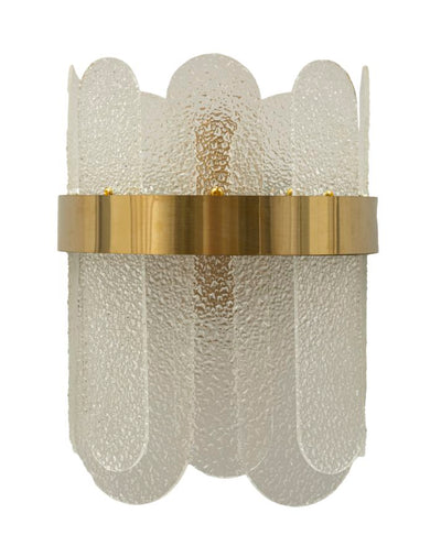 Applique murale dorée et blanche avec rayures verticales – Gris Modern Style