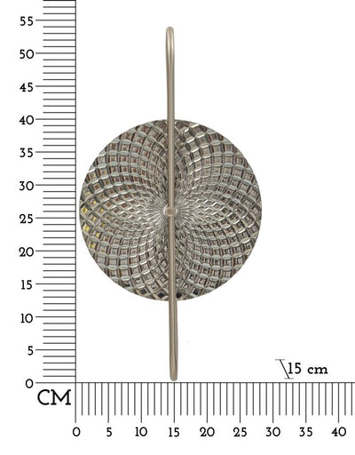 Applique murale argent et blanc avec motif décoratif – Slivery Accent