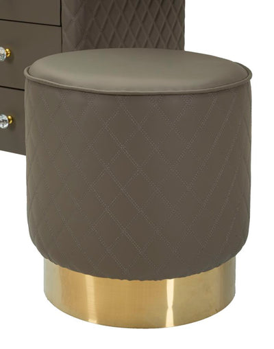 Bureau gris avec tabouret assorti – Mobilier de chambre Sharon