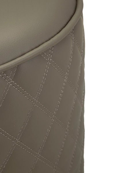 Bureau de lit gris avec tabouret et pieds argentés – Sharon Modern Style