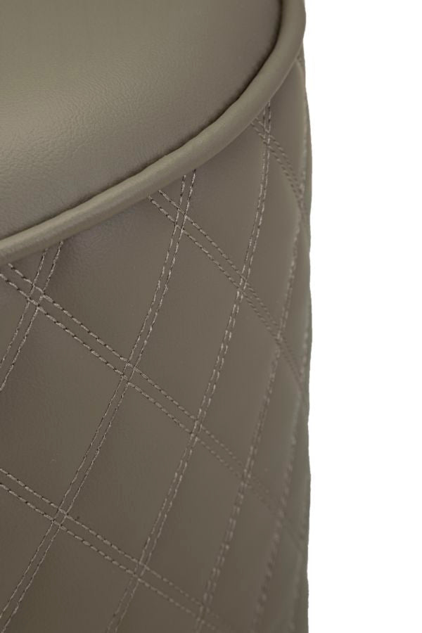 Bureau de lit gris avec tabouret et pieds argentés – Sharon Modern Style