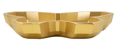 Plateau doré en forme de papillon – Objet décoratif