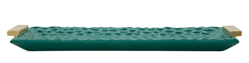 Plateau rectangulaire en résine vert – Grent Modern Design