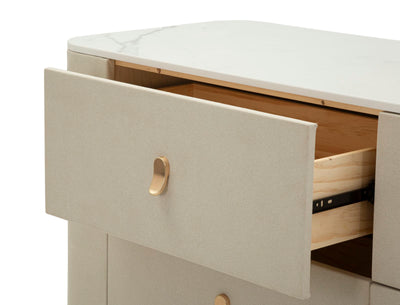 Coiffeuse en bois avec miroir – Table de maquillage Beauty