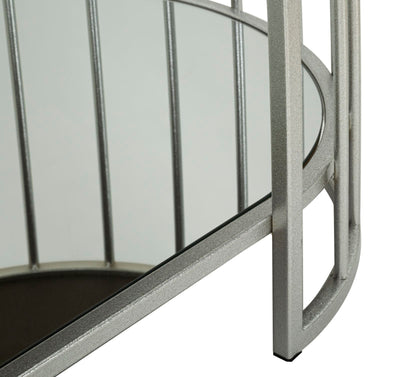 Table basse rectangulaire en verre avec cadre en métal – Smirne Modern