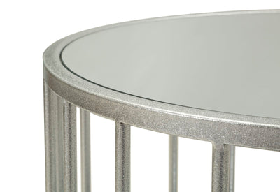 Table basse rectangulaire en verre avec cadre en métal – Smirne Modern