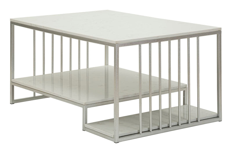 Table basse rectangulaire avec base en métal – Collection Kayseri