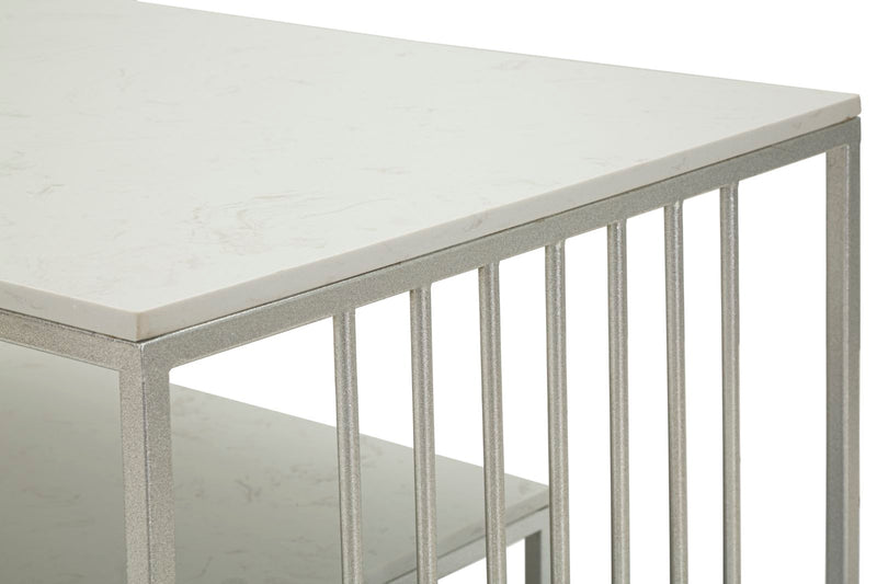 Table basse rectangulaire avec base en métal – Collection Kayseri