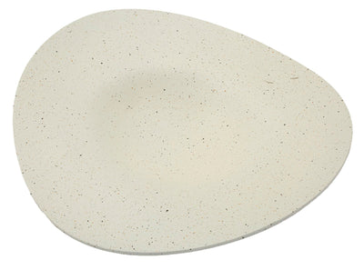 Plateau décoratif en résine blanche – Accent contemporain élégant