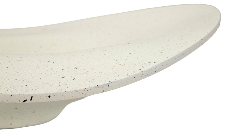 Plateau décoratif en résine blanche – Accent contemporain élégant